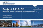 Project 2019-02 - NERC