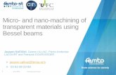 Micro- and nano-machining of transparent materials using ...