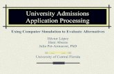 Admission Application Processing
