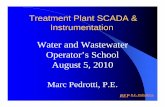 Water and Wastewater Operator’s School August 5, 2010