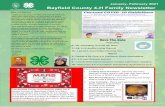 January- February Bayfield County 4 H Family Newsletter