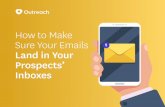 How to Make Sure Your Emails Land in Your Prospects’