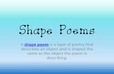 Shape Poems - Chandler Unified School District