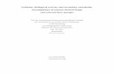 Isolation, biological activity and secondary metabolite ...