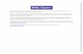 BMJ Open is committed to open peer review. As part of this ...