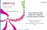 Non-anthracycline Adjuvant regimens in Early Breast Cancer