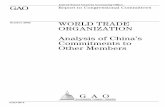 GAO-03-4 World Trade Organization: Analysis of China's ...