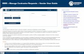 WMS - Manage Contractor Requests - Vendor User Guide