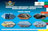 ZIMBABWE NATIONAL INDUSTRIAL DEVELOPMENT POLICY …