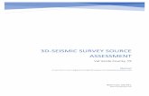 3d-Seismic survey Source assessment