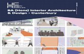BA (Hons) Interior Architecture & Design - Canterbury