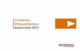 Investor Presentation - September 2017 FINAL