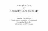 Introduction to Kentucky Land Records