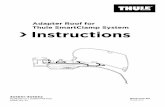 Adapter Roof for Thule SmartClamp System Instructions