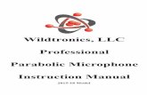 Parabolic Microphone Manual 2015 - Wildtronics