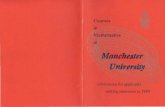 Mathematics Manchester Courses