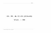 G. R. & C.O (Civil) Vol. – III