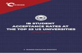 IB STUDENT ACCEPTANCE RATES AT THE TOP 25 US …