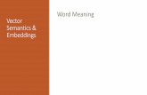 Word Meaning Vector Semantics & Embeddings