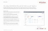 McAfee MVISION Cloud for Microsoft Teams