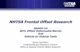NHTSA Frontal Offset Research