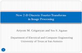 New 2-D Discrete Fourier Transforms in Image Processing