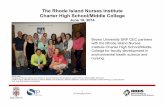 The Rhode Island Nurses Institute Charter High School ...