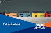 Bank of Scotland Home Insurance Policy Booklet