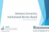 Simmons University Institutional Review Board