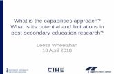What is the capabilities approach? What is its potential ...