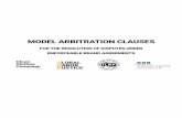 MODEL ARBITRATION CLAUSES - Global Labor Justice