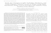 Study the Changes in (pH, Turbidity, Hardness, and Total ...