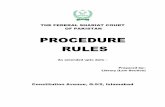 PROCEDURE RULES - Federal Shariat Court