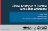 Clinical Strategies to Promote Medication Adherence
