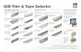 GIB Trim & Tape Selector METAL TRIMS AND CONTROL …