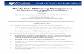 MKTG 611- Marketing Management
