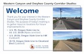 Western Canyon and Owyhee County Corridor Studies Welcome