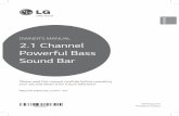 OWNER’S MANUAL 2.1 Channel Powerful Bass Sound Bar