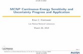 MCNP Continuous-Energy Sensitivity and Uncertainty ...