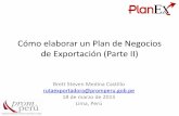 Cómo elaborar un Plan de Negocios de Exportación (Parte II)