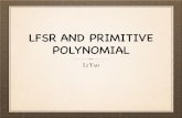 LFSR AND PRIMITIVE POLYNOMIAL