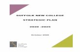 SUFFOLK NEW COLLEGE STRATEGIC PLAN 2020 -2025