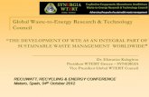 Global Waste-to-Energy Research & Technology Council