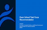 Exam School Task Force Recommendation