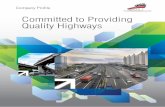 Committed to Providing Quality Highways