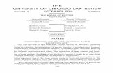 THEl UNIVERSITY OF CHICAGO LAW REVIEW