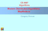 Modern Distributed Algorithms: MapReduce