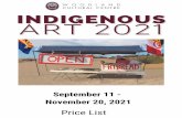 Indigenous Art 2021 Price List PDF