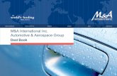 M&A International Inc.: Automotive & Aerospace Deal Book