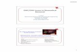 EMC/EMI Issues in Biomedical Research